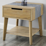 Calgary Sintered Stone Inlay End Table from Steve Silver - Luna Furniture