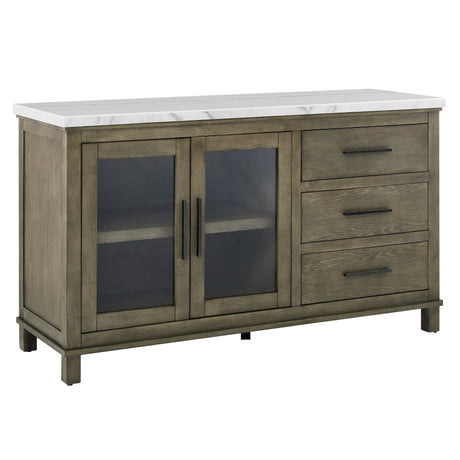 Grayson Server, White Marble Top from Steve Silver - Luna Furniture