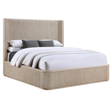 Henry Tan 4-Piece Reeded King Bedroom Set from Steve Silver - Luna Furniture