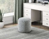 Easley Multi-Color Cylindrical Chenille Pouf from Homelegance - Luna Furniture