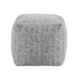 Easley Multi-Color Square Chenille Pouf from Homelegance - Luna Furniture
