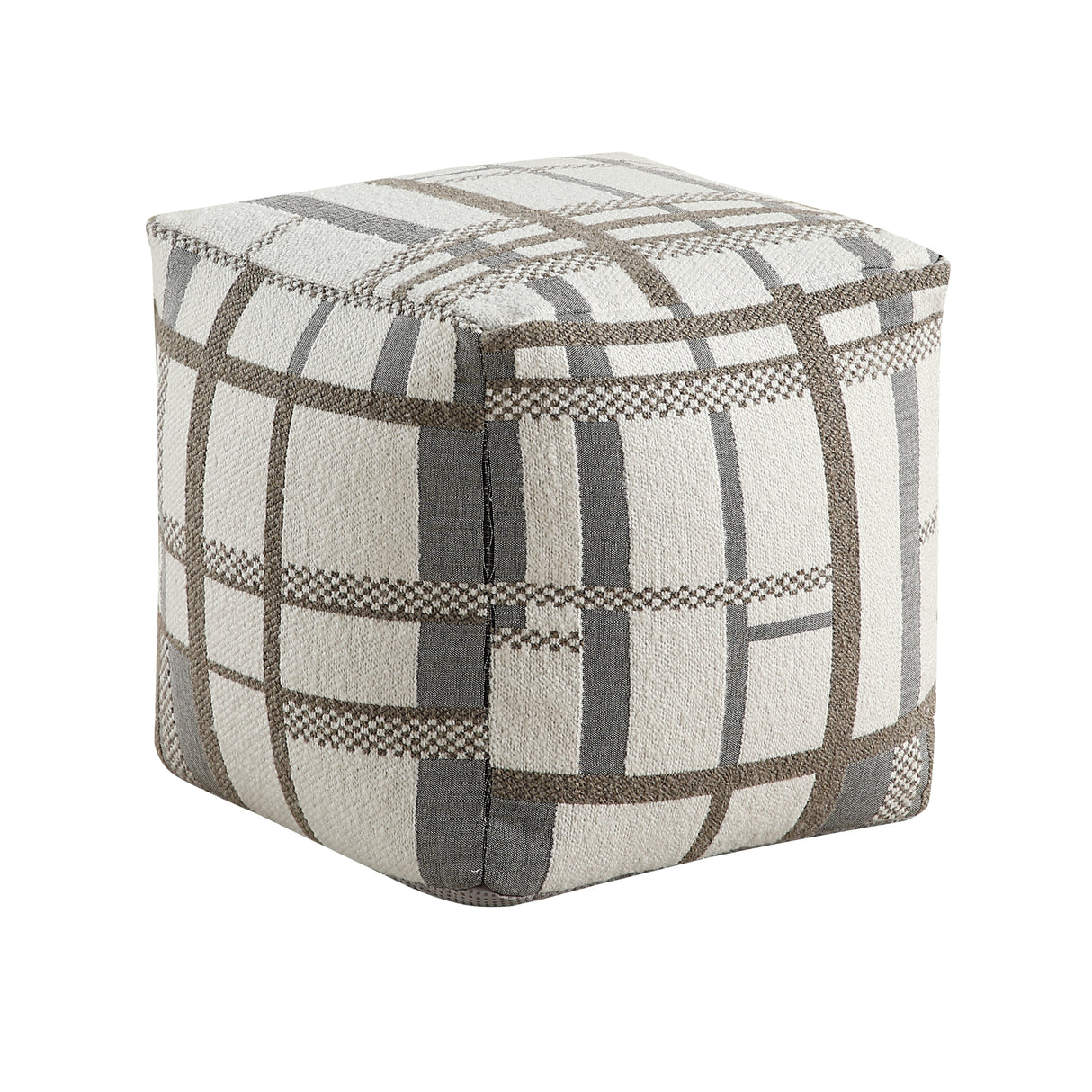 Easley Multi-Color Square Jacquard Pouf from Homelegance - Luna Furniture
