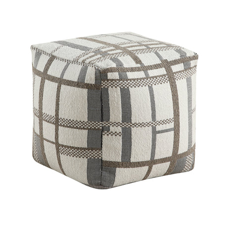 Easley Multi-Color Square Jacquard Pouf from Homelegance - Luna Furniture