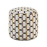 Easley Multi-Color Cylindrical Linear-Pattern Jacquard Pouf from Homelegance - Luna Furniture