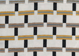 Easley Multi-Color Cylindrical Linear-Pattern Jacquard Pouf from Homelegance - Luna Furniture