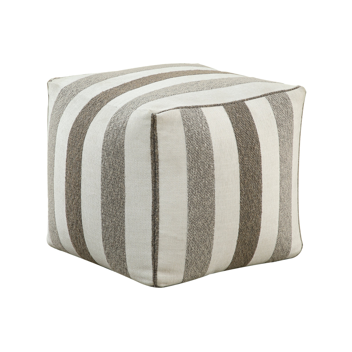 Easley Neutral Multi-Color Jacquard Pouf from Homelegance - Luna Furniture