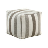 Easley Neutral Multi-Color Jacquard Pouf from Homelegance - Luna Furniture