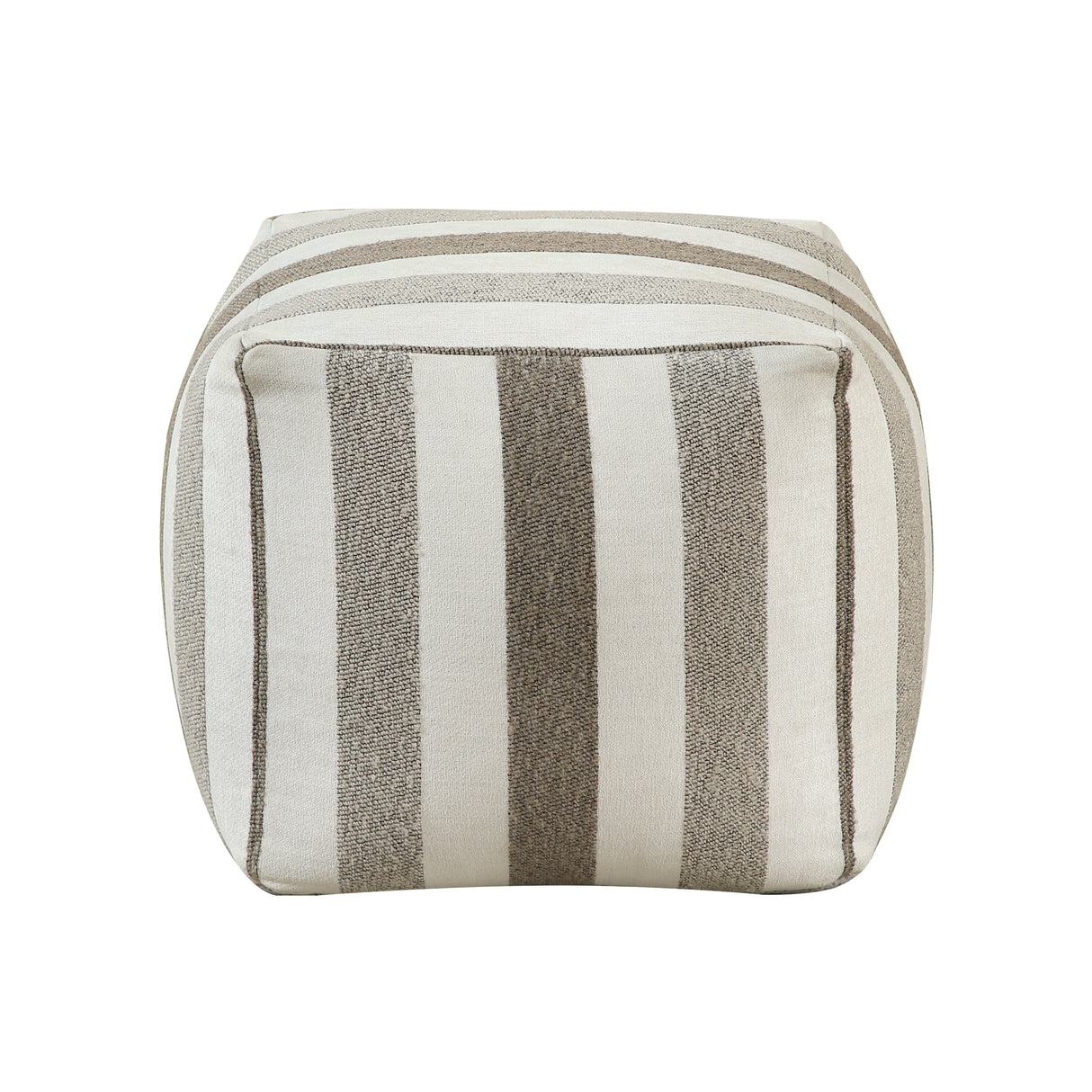 Easley Neutral Multi-Color Jacquard Pouf from Homelegance - Luna Furniture