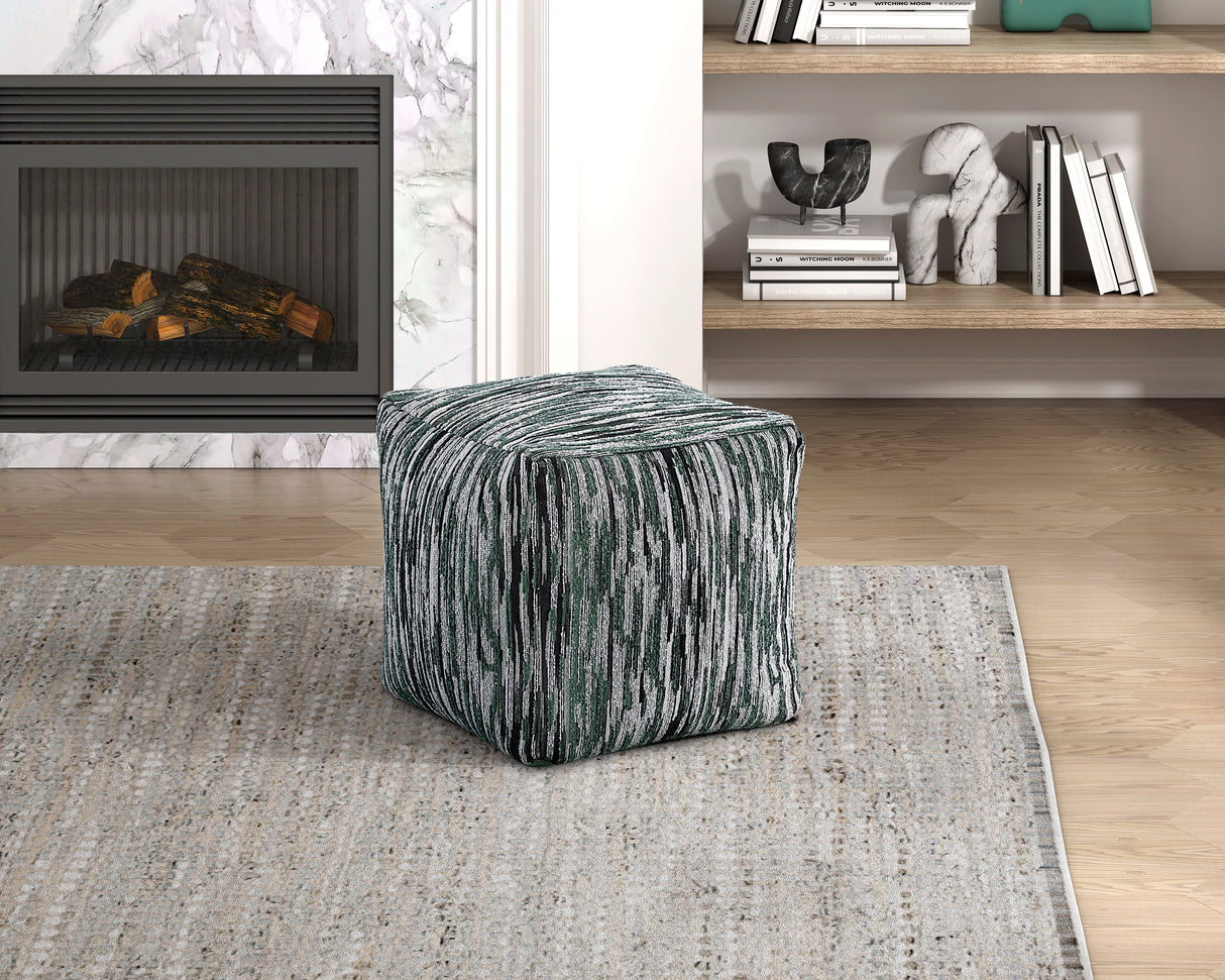 Easley Multi-Color Jacquard Pouf from Homelegance - Luna Furniture