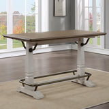 Pendleton Ivory/Honey Oak 7-Piece Counter Height Dining Set from Steve Silver - Luna Furniture