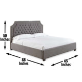 Wilshire Gray Queen Bed from Steve Silver - Luna Furniture