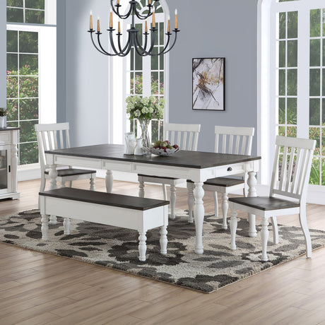 Joanna 64-80 inch Dining Table w/ 16″Leaf from Steve Silver - Luna Furniture
