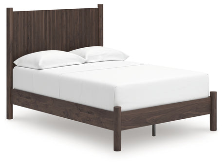 Pamytta Brown Full Panel Platform Bed from Ashley - Luna Furniture