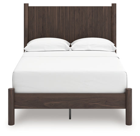 Pamytta Brown Full Panel Platform Bed from Ashley - Luna Furniture