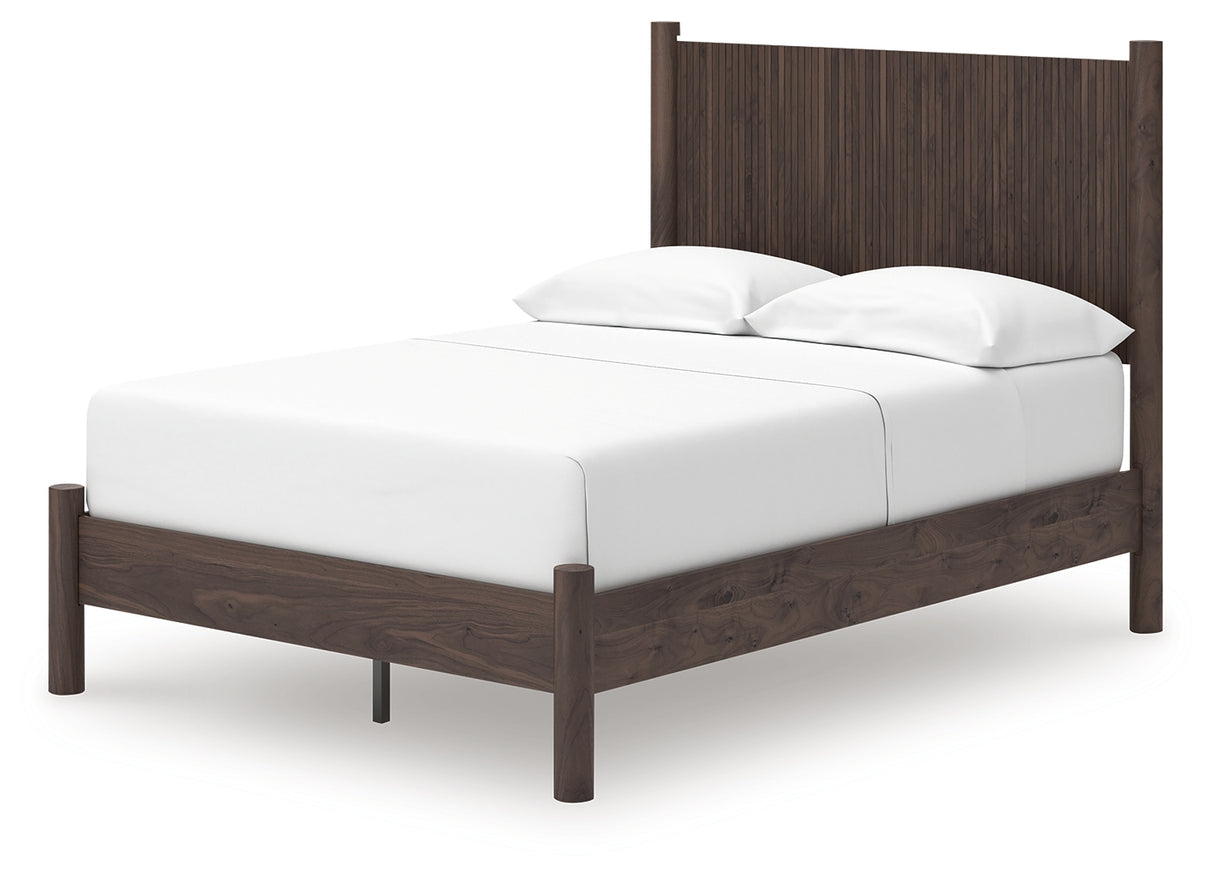 Pamytta Brown Full Panel Platform Bed from Ashley - Luna Furniture