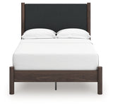 Pamytta Brown Full Upholstered Panel Platform Bed from Ashley - Luna Furniture