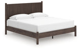 Pamytta Brown King Panel Platform Bed from Ashley - Luna Furniture