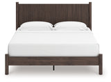 Pamytta Brown King Panel Platform Bed from Ashley - Luna Furniture
