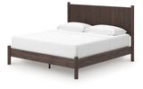 Pamytta Brown King Panel Platform Bed from Ashley - Luna Furniture