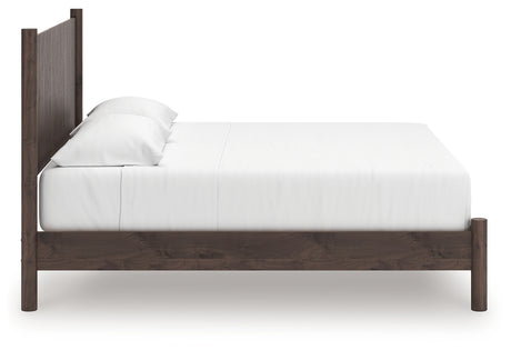 Pamytta Brown King Panel Platform Bed from Ashley - Luna Furniture