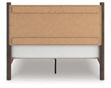 Pamytta Brown Queen Panel Platform Bed from Ashley Furniture - Luna Furniture
