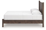 Pamytta Brown Queen Panel Platform Bed from Ashley Furniture - Luna Furniture