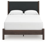 Pamytta Brown Queen Upholstered Panel Bed from Ashley - Luna Furniture