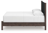 Pamytta Brown Queen Upholstered Panel Bed from Ashley - Luna Furniture