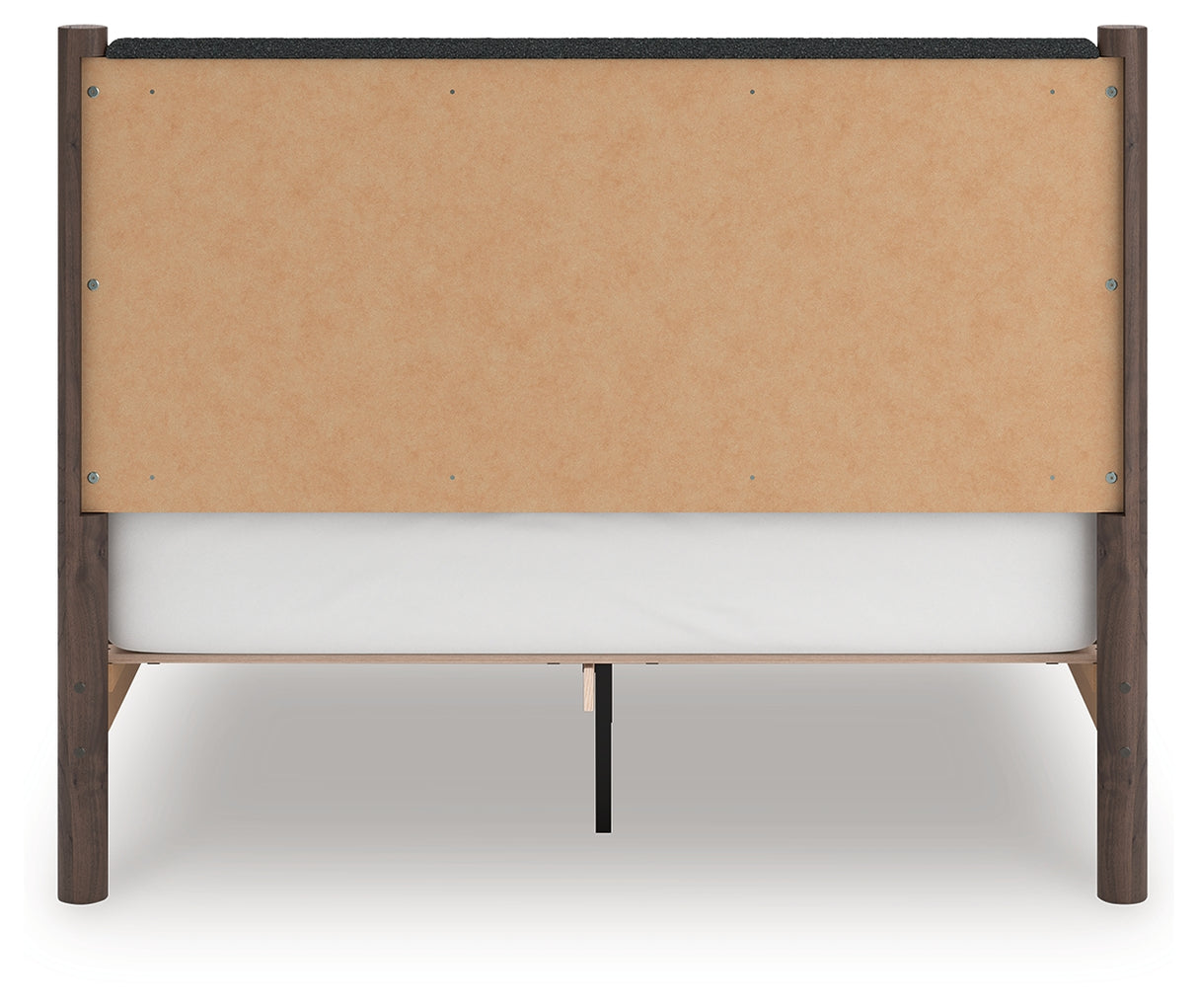 Pamytta Brown Queen Upholstered Panel Platform Bed from Ashley Furniture - Luna Furniture