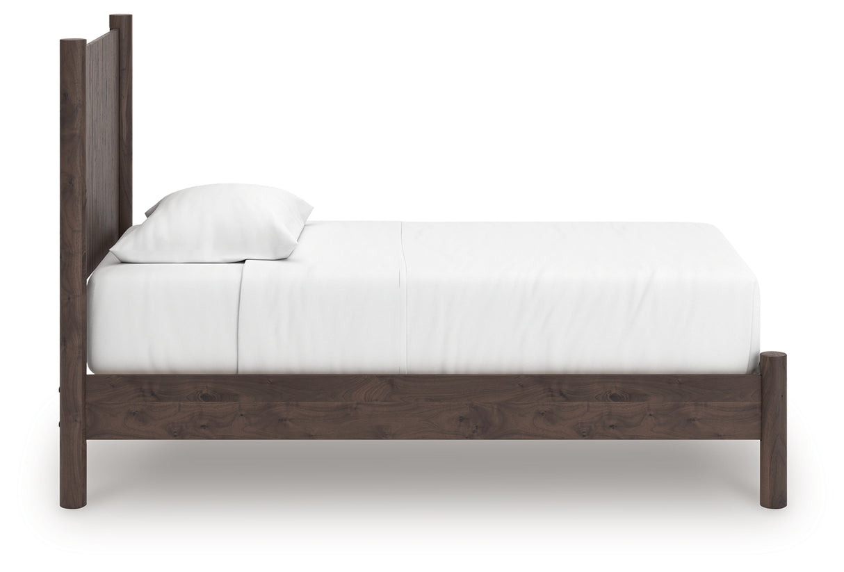 Pamytta Brown Twin Panel Platform Bed from Ashley - Luna Furniture