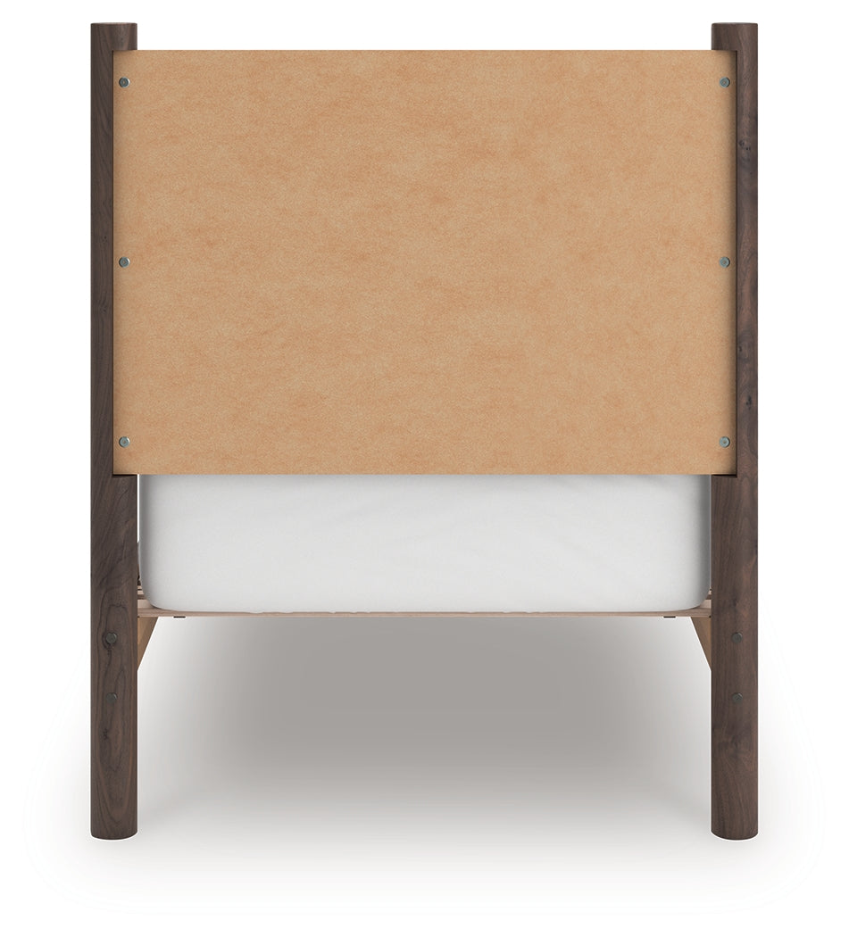 Pamytta Brown Twin Panel Platform Bed from Ashley - Luna Furniture