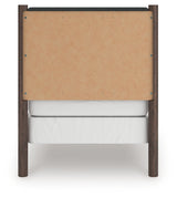 Pamytta Brown Twin Upholstered Panel Bed from Ashley - Luna Furniture