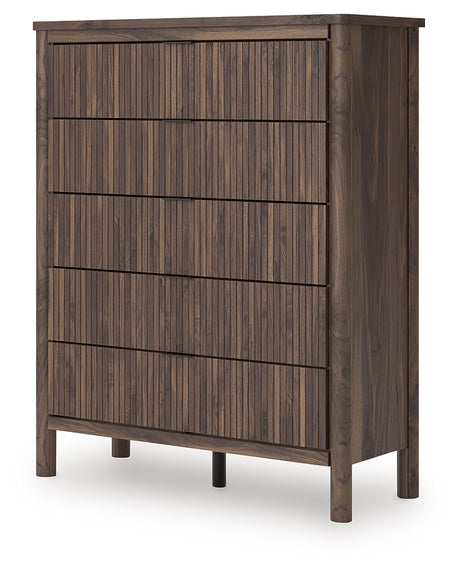 Pamytta Brown Wide Chest of Drawers from Ashley - Luna Furniture