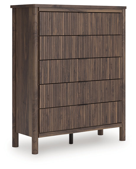 Pamytta Brown Wide Chest of Drawers from Ashley - Luna Furniture