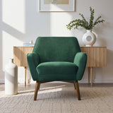 Panom Forest Green Velvet Lounge Chair from Midinmod - Luna Furniture