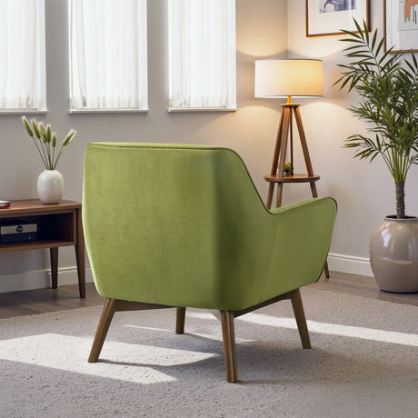 Panom Pistacho Green Velvet Lounge Chair from Midinmod - Luna Furniture