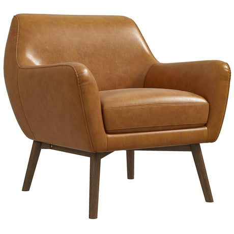 Panom Tan Leather Lounge Chair from Midinmod - Luna Furniture