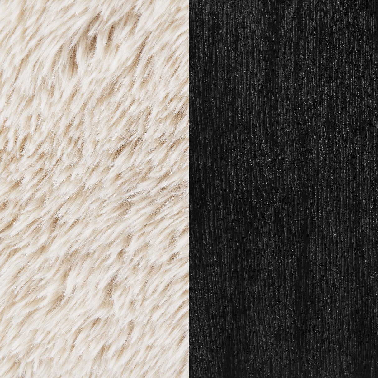 Paquet Latte Faux Fur Solid Wood Arm Chair from Coaster - Luna Furniture