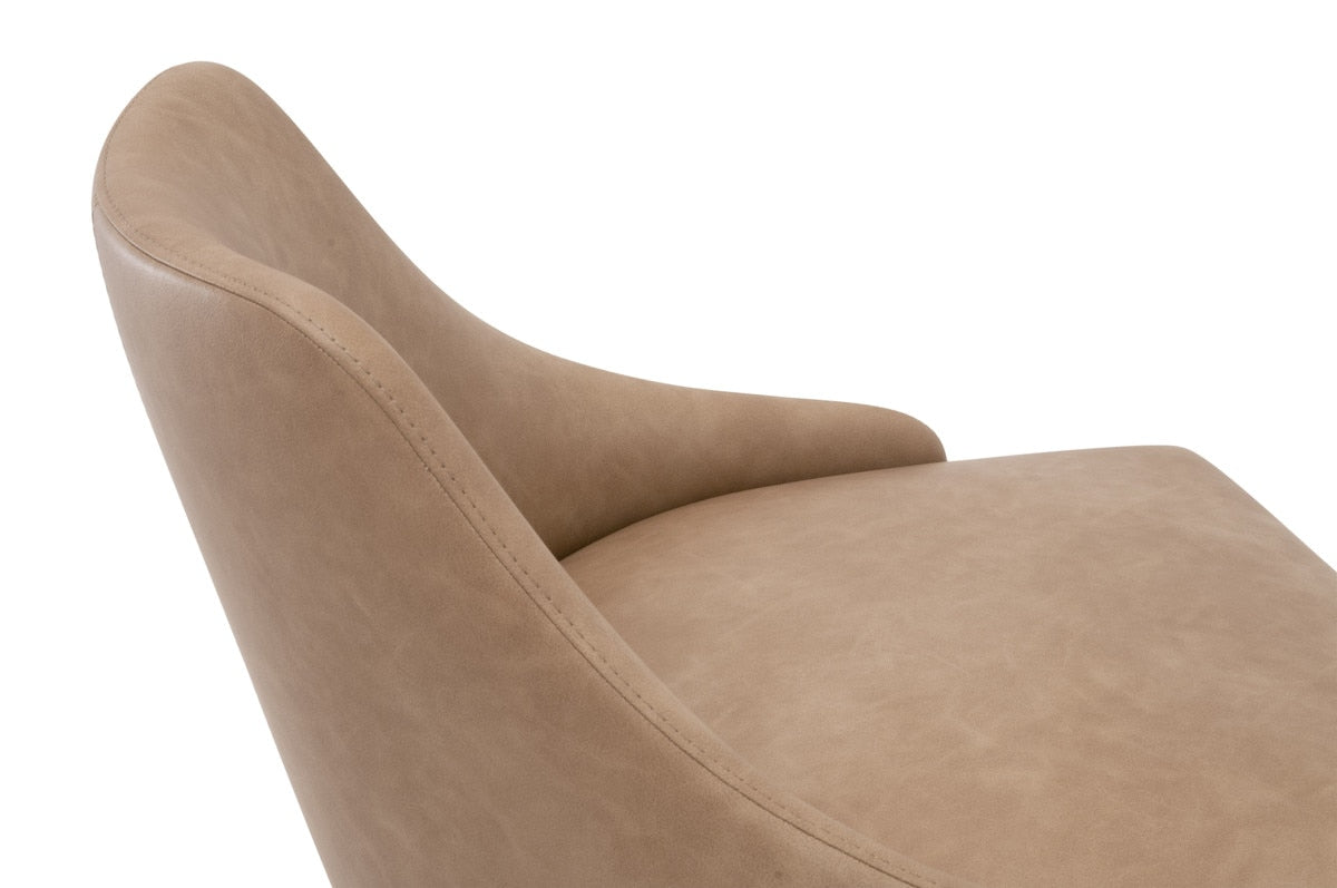 Parissa Counter Stool in Ivanhoe Toast, Brushed Gold, Set of 2 from Essentials For Living - Luna Furniture