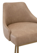 Parissa Counter Stool in Ivanhoe Toast, Brushed Gold, Set of 2 from Essentials For Living - Luna Furniture