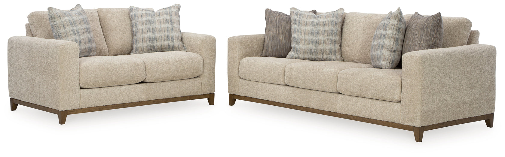 Parklynn Sofa and Loveseat in Desert from Ashley - Luna Furniture