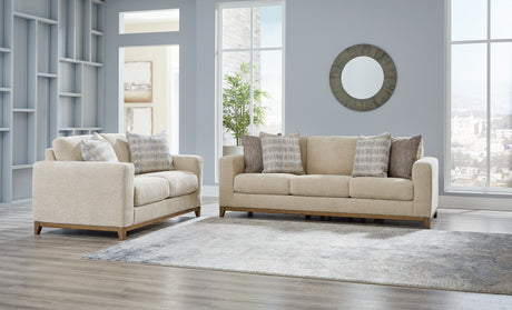 Parklynn Sofa and Loveseat in Desert from Ashley - Luna Furniture