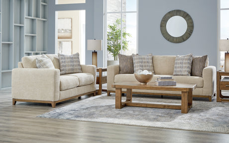 Parklynn Sofa and Loveseat in Desert from Ashley - Luna Furniture