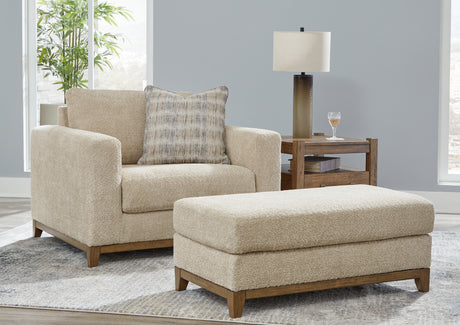 Parklynn Sofa, Loveseat, Chair and Ottoman in Desert from Ashley - Luna Furniture