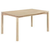 Parkridge 5-piece 59-inch Wood Dining Set White Washed from Coaster - Luna Furniture
