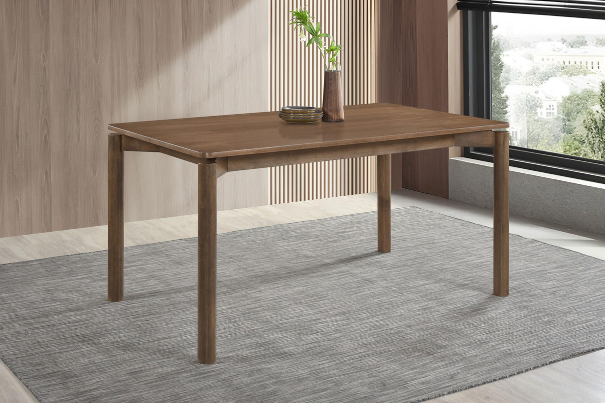Parkridge Natural Walnut Rectangular Dining Table from Coaster - Luna Furniture
