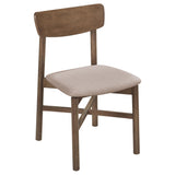 Parkridge Natural Walnut Dining Side Chair, Set of 2 from Coaster - Luna Furniture