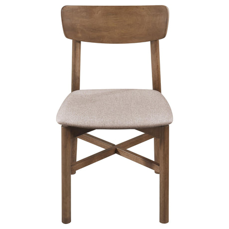 Parkridge Natural Walnut Dining Side Chair, Set of 2 from Coaster - Luna Furniture