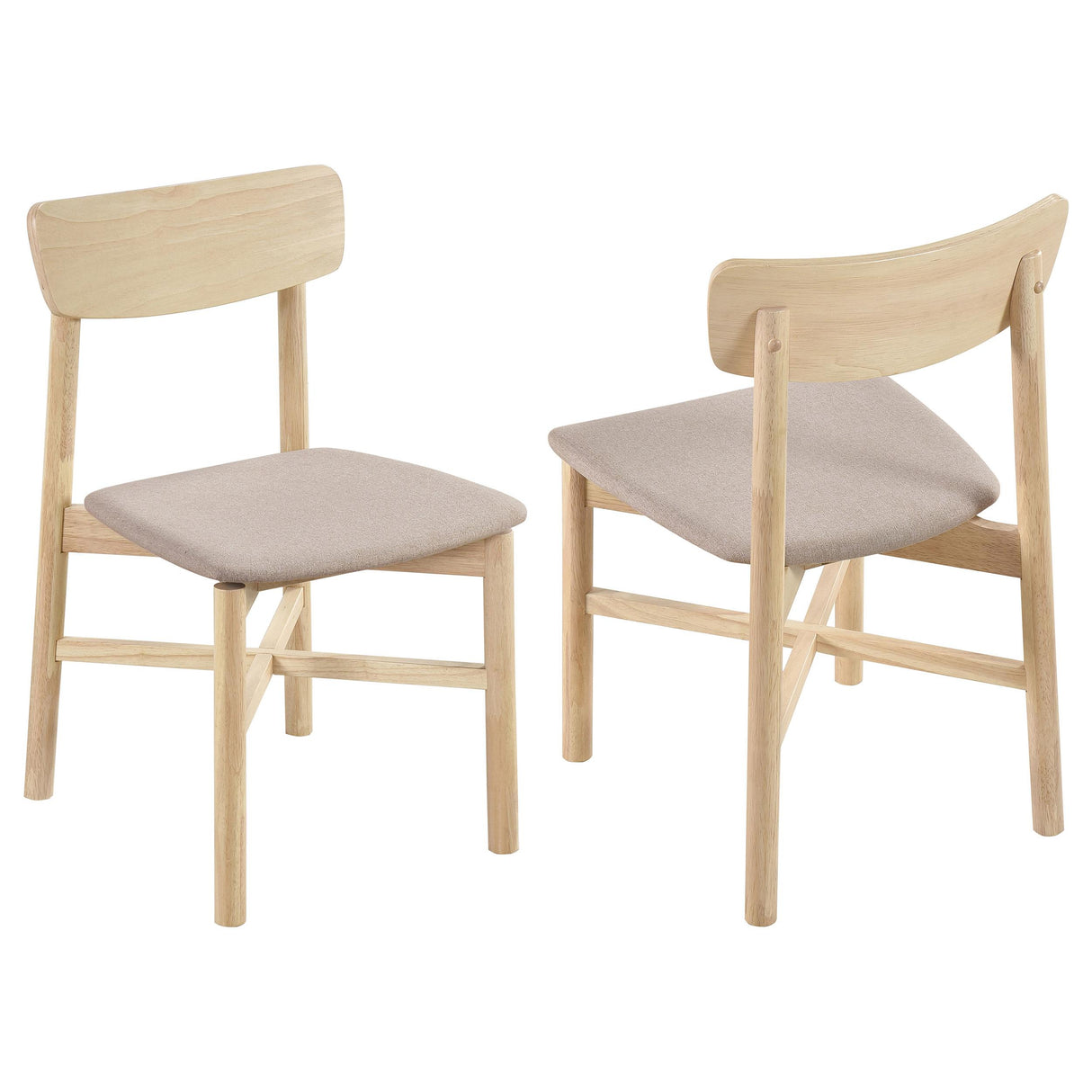 Parkridge White Washed Dining Side Chair, Set of 2 from Coaster - Luna Furniture