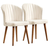 Parsons Beige Velvet Dining Chair from Ashcroft Furniture - Luna Furniture